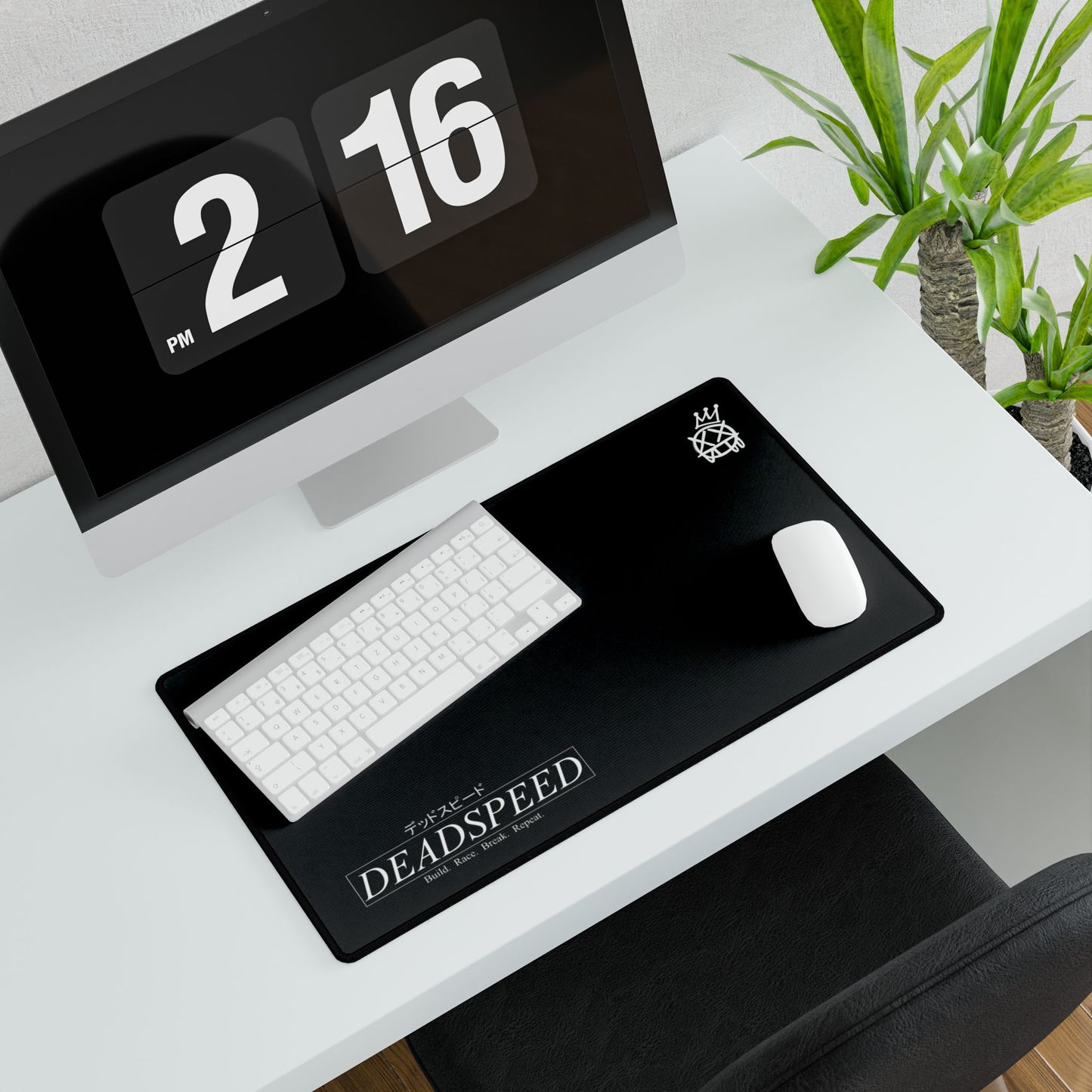 Deadspeed Black Desk Mat