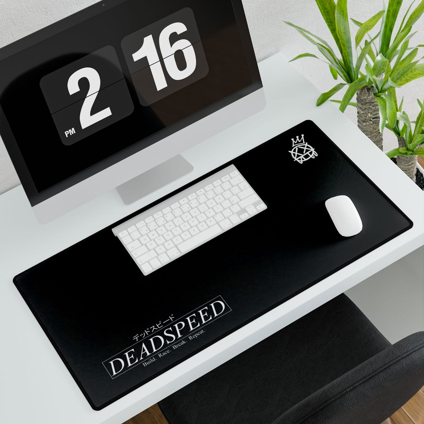 Deadspeed Black Desk Mat